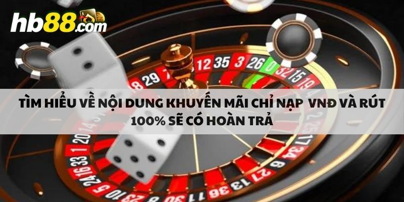 Tìm hiểu về nội dung khuyến mãi chỉ nạp 1 vnđ và rút 100% sẽ có hoàn trả